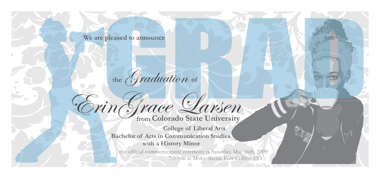 The final announcement, the size of a business envelope.