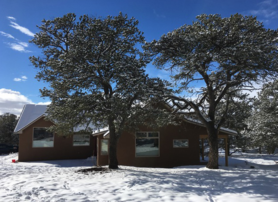 exterior east snow