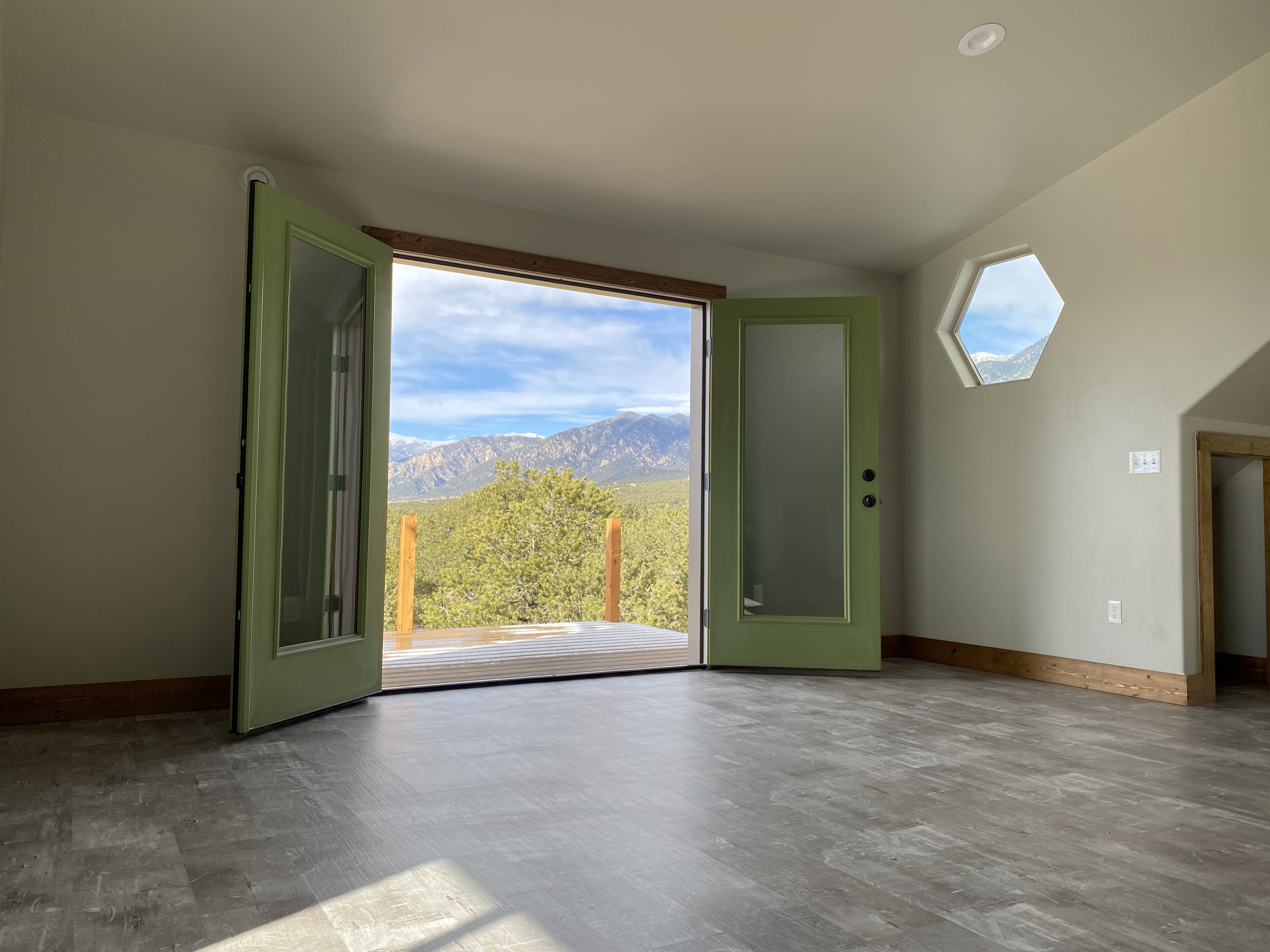interior loft view doors